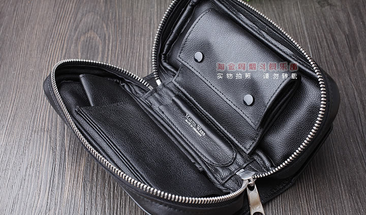 原装德国Martin Wess手工牛皮烟斗包 2斗包P110-2-3