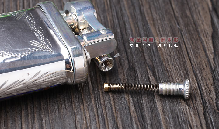 德国十字架Sillems 纯银珐琅雕花烟斗打火机 单面珐琅1988GB-3