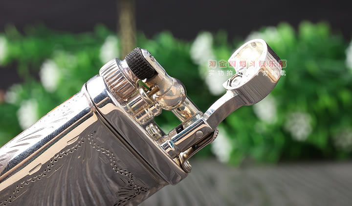 德国十字架Sillems 纯银珐琅雕花烟斗打火机 单面珐琅1988G-2