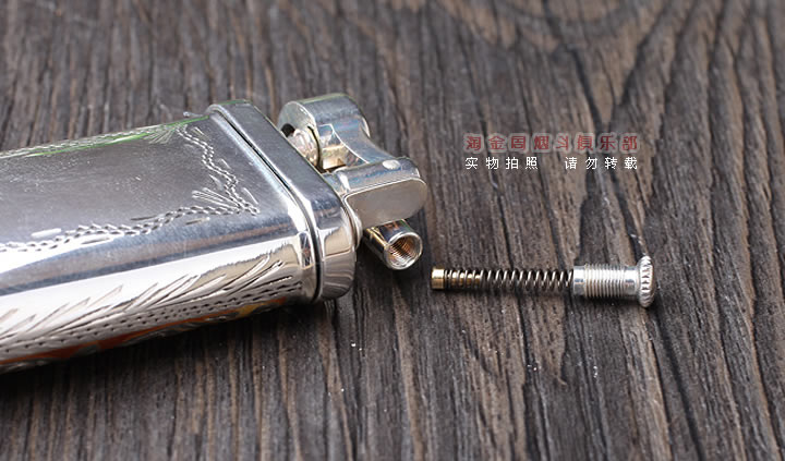 德国十字架Sillems 纯银珐琅雕花烟斗打火机 单面珐琅1988G-3