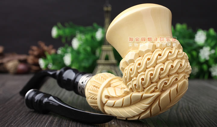 土耳其ALTINAY 进口海泡石烟斗 花纹斗 6件套礼盒装Alt322-2