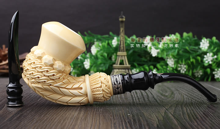 土耳其ALTINAY 进口海泡石烟斗 花纹斗 6件套礼盒装Alt322-3