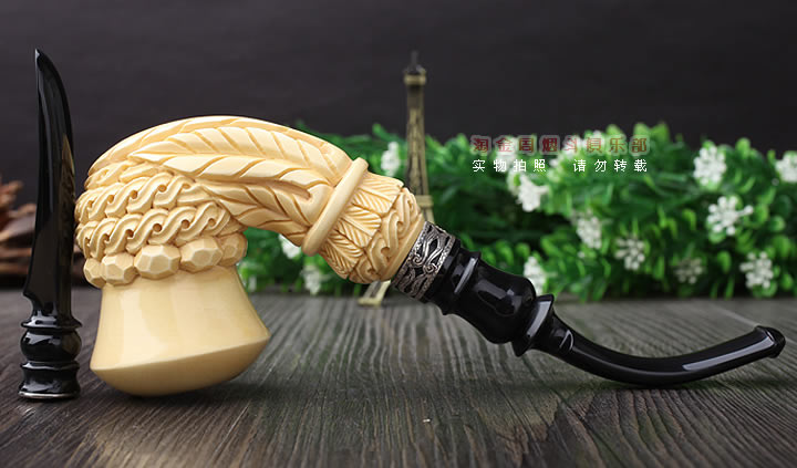 土耳其ALTINAY 进口海泡石烟斗 花纹斗 6件套礼盒装Alt322-4