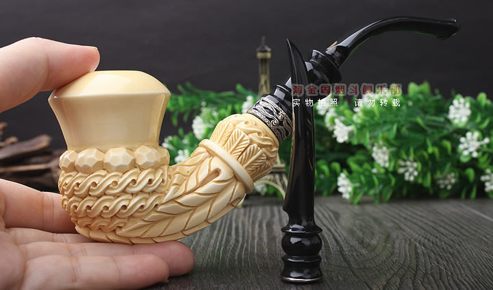 土耳其ALTINAY 进口海泡石烟斗 花纹斗 6件套礼盒装Alt322-9