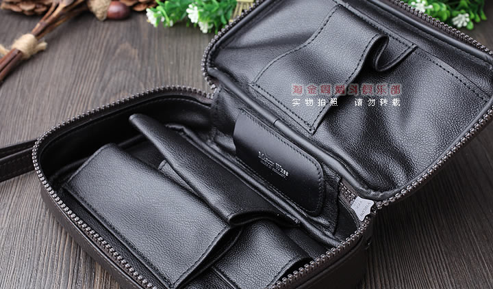 【淘金周】原装德国Martin Wess手工牛皮烟斗包 三斗包EP35-3-2