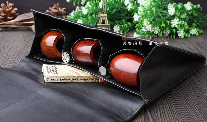 原装进口 德国华云VAUEN烟斗包 学院3斗包 573-3