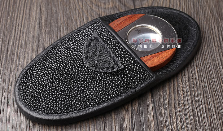 美国西卡 Xikar雪茄剪 雪茄刀皮套 魔鬼鱼皮套 111BKSR-3