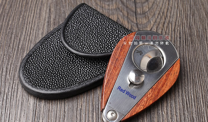 美国西卡 Xikar雪茄剪 雪茄刀皮套 魔鬼鱼皮套 111BKSR-4