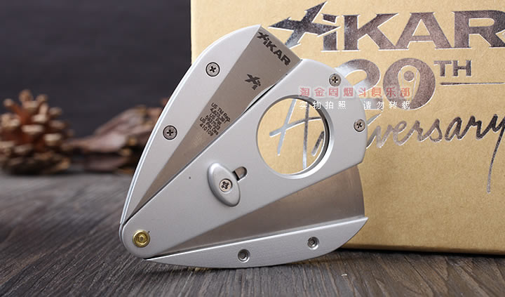 美国Xikar 20th 西卡 20周年限量版雪茄刀 101RSL 银色-1