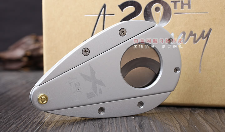 美国Xikar 20th 西卡 20周年限量版雪茄刀 101RSL 银色-3