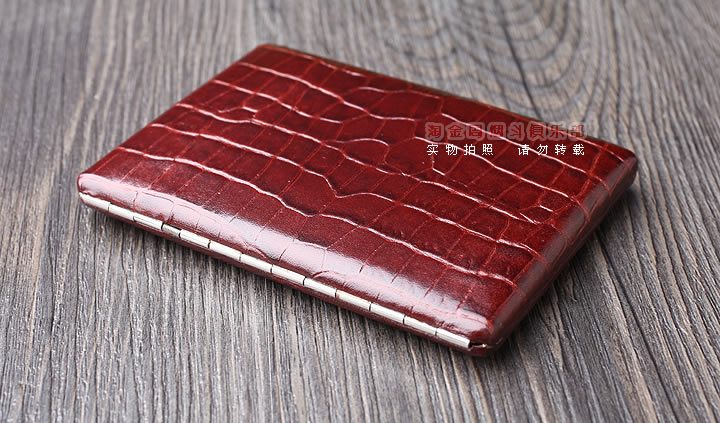 日本Pearl珍珠 不锈钢烟盒10支装 可装高希霸俱乐部 04927-70-1