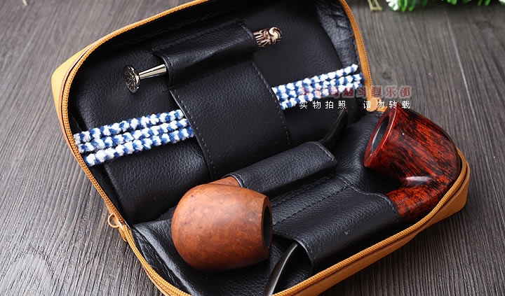 英国拉特雷RATTRAY'S 真皮烟斗包 烟丝包 两斗包 CP-2LI-2