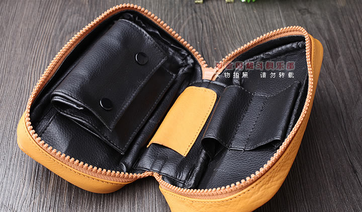 英国拉特雷RATTRAY'S 真皮烟斗包 烟丝包 两斗包 PB1-LI2-3