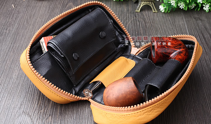 英国拉特雷RATTRAY'S 真皮烟斗包 烟丝包 两斗包 PB1-LI2-5