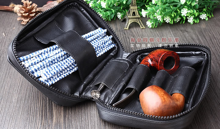 英国拉特雷RATTRAY'S 真皮烟斗包 烟丝包 三斗包 PB2-BK3-6