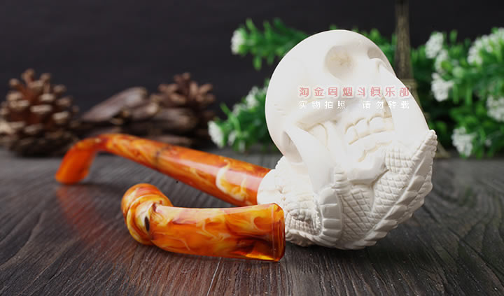 原装进口 正品土耳其Servi海泡石烟斗 5件套装双嘴S09-2