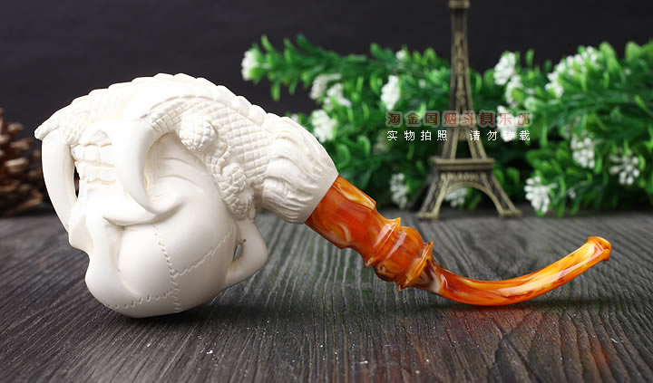 原装进口 正品土耳其Servi海泡石烟斗 5件套装双嘴S09-4