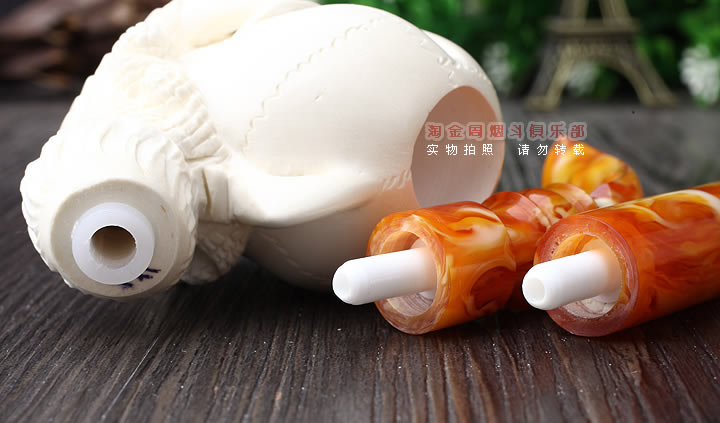 原装进口 正品土耳其Servi海泡石烟斗 5件套装双嘴S09-7