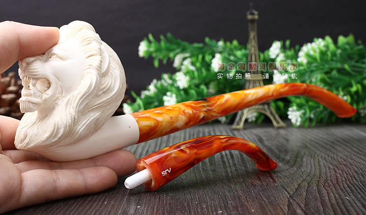 原装进口 正品土耳其Servi海泡石烟斗 5件套装双嘴S11-9