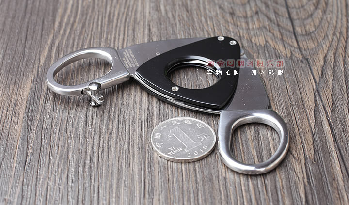 法国克隆多Credo Black 雪茄剪刀 送真皮保护套 黑色 雪茄剪-2