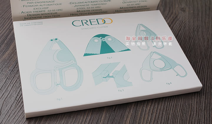 法国克隆多Credo Black 雪茄剪刀 送真皮保护套 黑色 雪茄剪-5