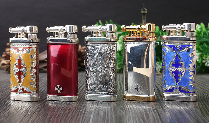淘金周 德国十字架Sillems 纯银珐琅烟斗打火机-1