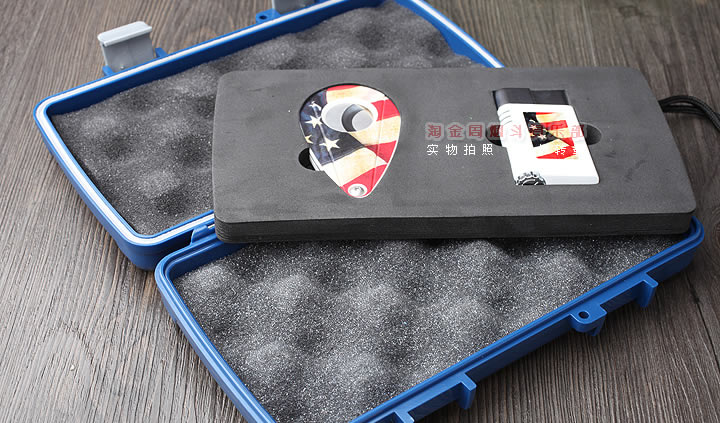 Xikar美国国旗限量版雪茄剪火机套装 雪茄保湿盒便携盒 5支装-2