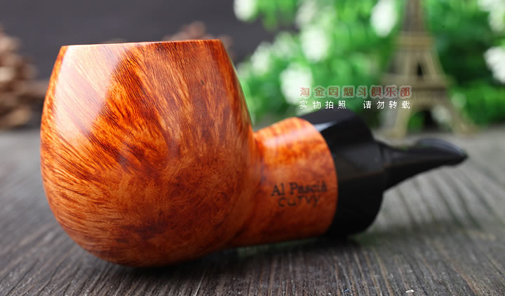 进口荷兰大班AL PASCIA石楠木烟斗 6件套装 大气室 原木色光面直-1