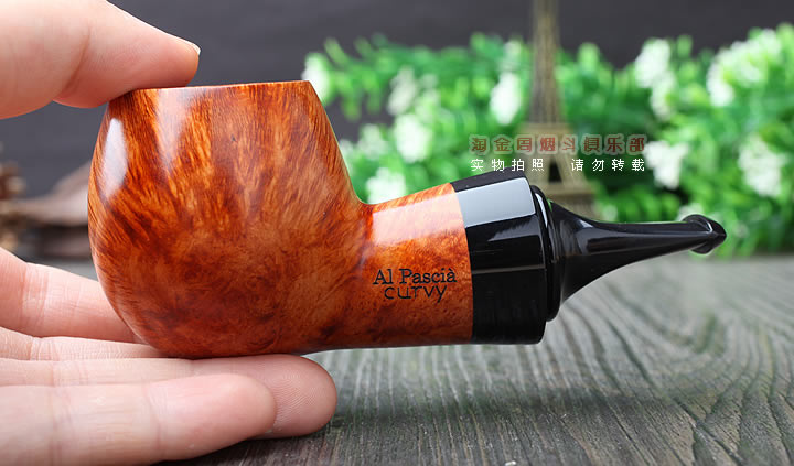 进口荷兰大班AL PASCIA石楠木烟斗 6件套装 大气室 原木色光面直-9