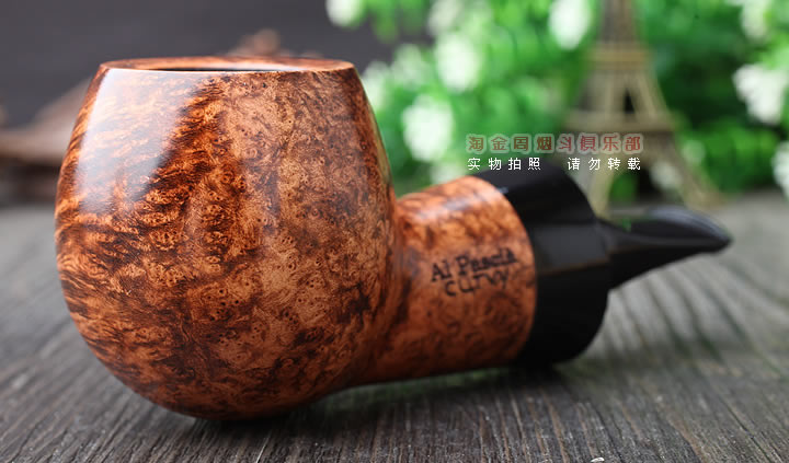 进口荷兰大班AL PASCIA石楠木烟斗 6件套装 大气室 肥仔斗 光面直-1