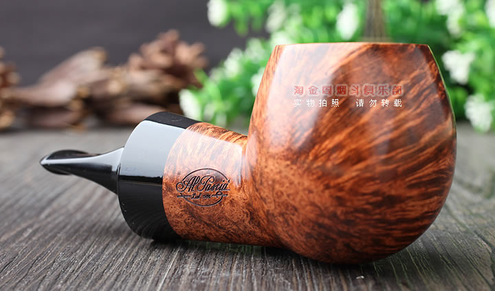 进口荷兰大班AL PASCIA石楠木烟斗 6件套装 大气室 肥仔斗 光面直-2