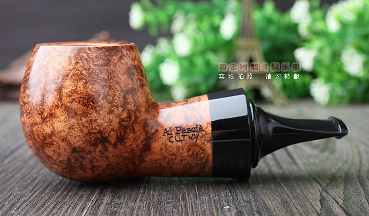 进口荷兰大班AL PASCIA石楠木烟斗 6件套装 大气室 肥仔斗 光面直-3