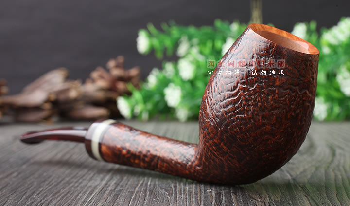 原装进口 法国CHACOM CC石楠木烟斗 2016年度麻面限量斗-2