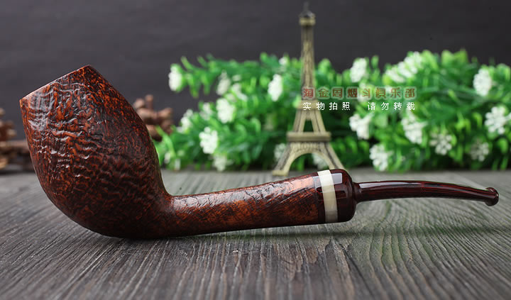 原装进口 法国CHACOM CC石楠木烟斗 2016年度麻面限量斗-3