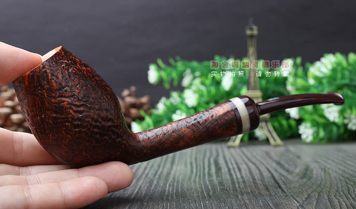 原装进口 法国CHACOM CC石楠木烟斗 2016年度麻面限量斗-8