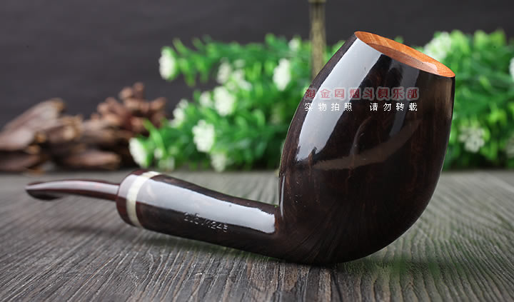 原装进口 法国CHACOM CC石楠木烟斗 2016年度棕色光面限量斗-2