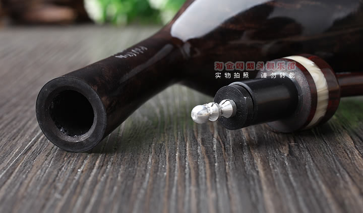 原装进口 法国CHACOM CC石楠木烟斗 2016年度棕色光面限量斗-6