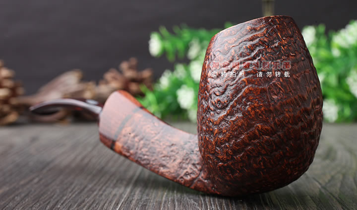 原装进口 法国CHACOM CC石楠木烟斗 2017年度粗面限量斗-2