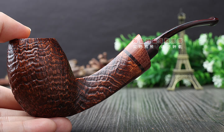 原装进口 法国CHACOM CC石楠木烟斗 2017年度粗面限量斗-8