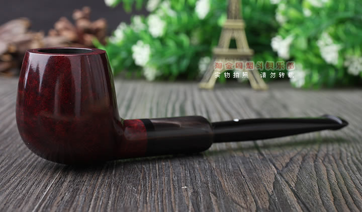 英国Dunhill 登喜路石楠木烟斗BRUYERE 牛角圈3101-1