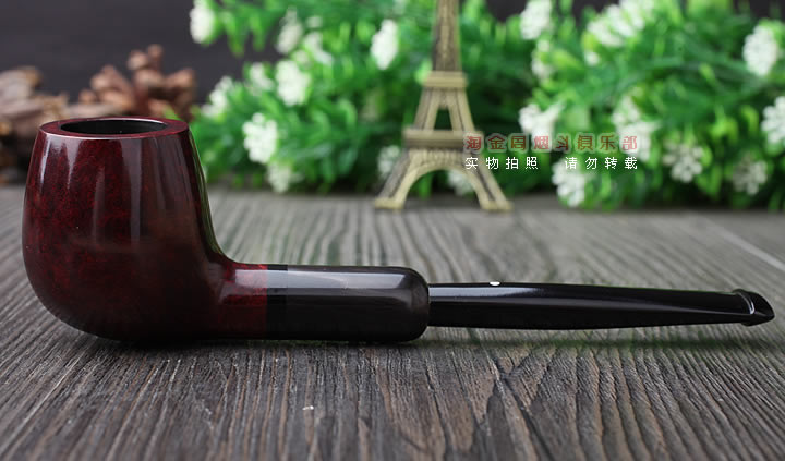 英国Dunhill 登喜路石楠木烟斗BRUYERE 牛角圈3101-3