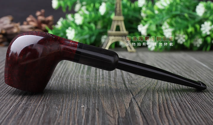 英国Dunhill 登喜路石楠木烟斗BRUYERE 牛角圈3101-4