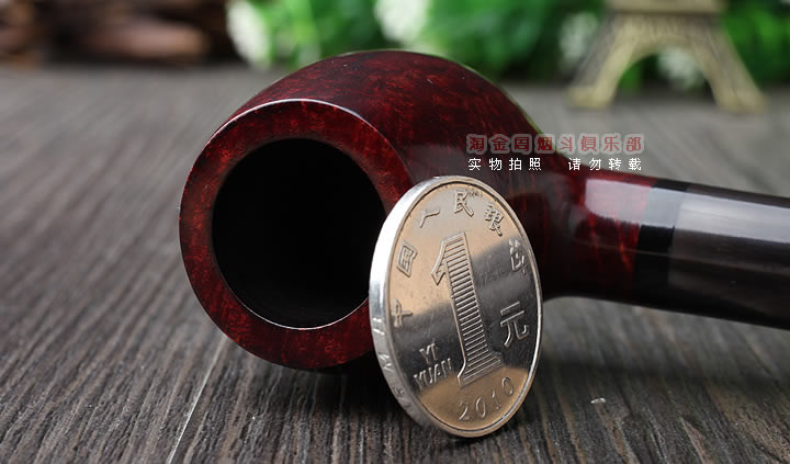 英国Dunhill 登喜路石楠木烟斗BRUYERE 牛角圈3101-5