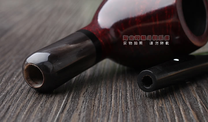 英国Dunhill 登喜路石楠木烟斗BRUYERE 牛角圈3101-6