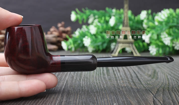 英国Dunhill 登喜路石楠木烟斗BRUYERE 牛角圈3101-9