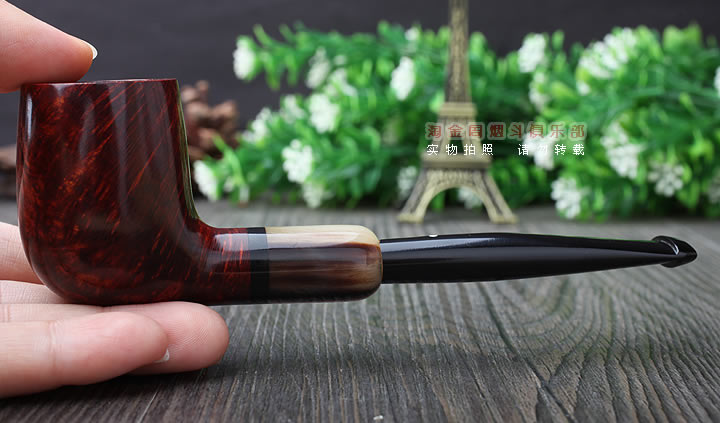 英国Dunhill AMBER ROOT登喜路石楠木烟斗 琥珀根 牛角圈3103-8