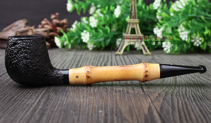 淘金周 英国Dunhill登喜路石楠木烟斗 5件套贝壳喷砂竹节3101-3