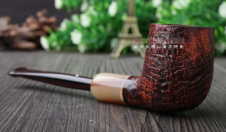 英国Dunhill CUMBERLAND登喜路石楠木烟斗 坎伯兰 牛角圈4103-2
