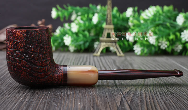 英国Dunhill CUMBERLAND登喜路石楠木烟斗 坎伯兰 牛角圈4103-3