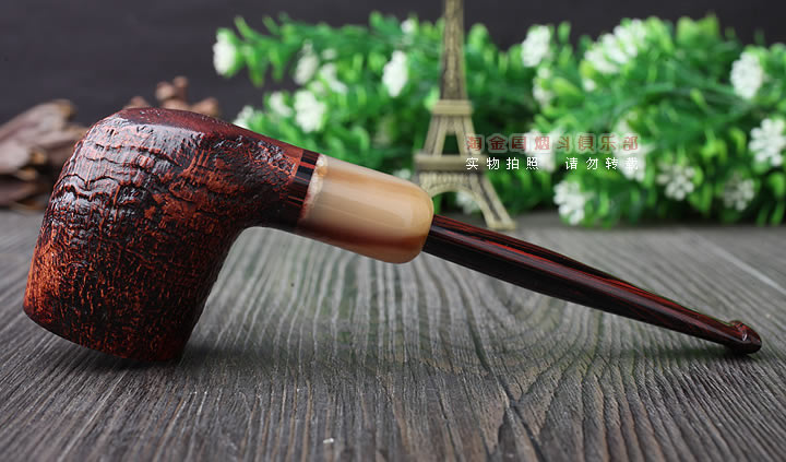 英国Dunhill CUMBERLAND登喜路石楠木烟斗 坎伯兰 牛角圈4103-4